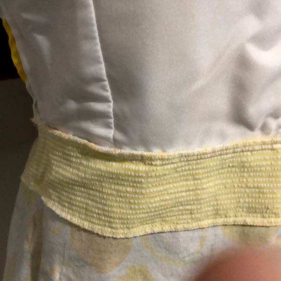 Lemon 🍋 Dress Apron Handmade Anthropologie Style - Picture 8 of 8
